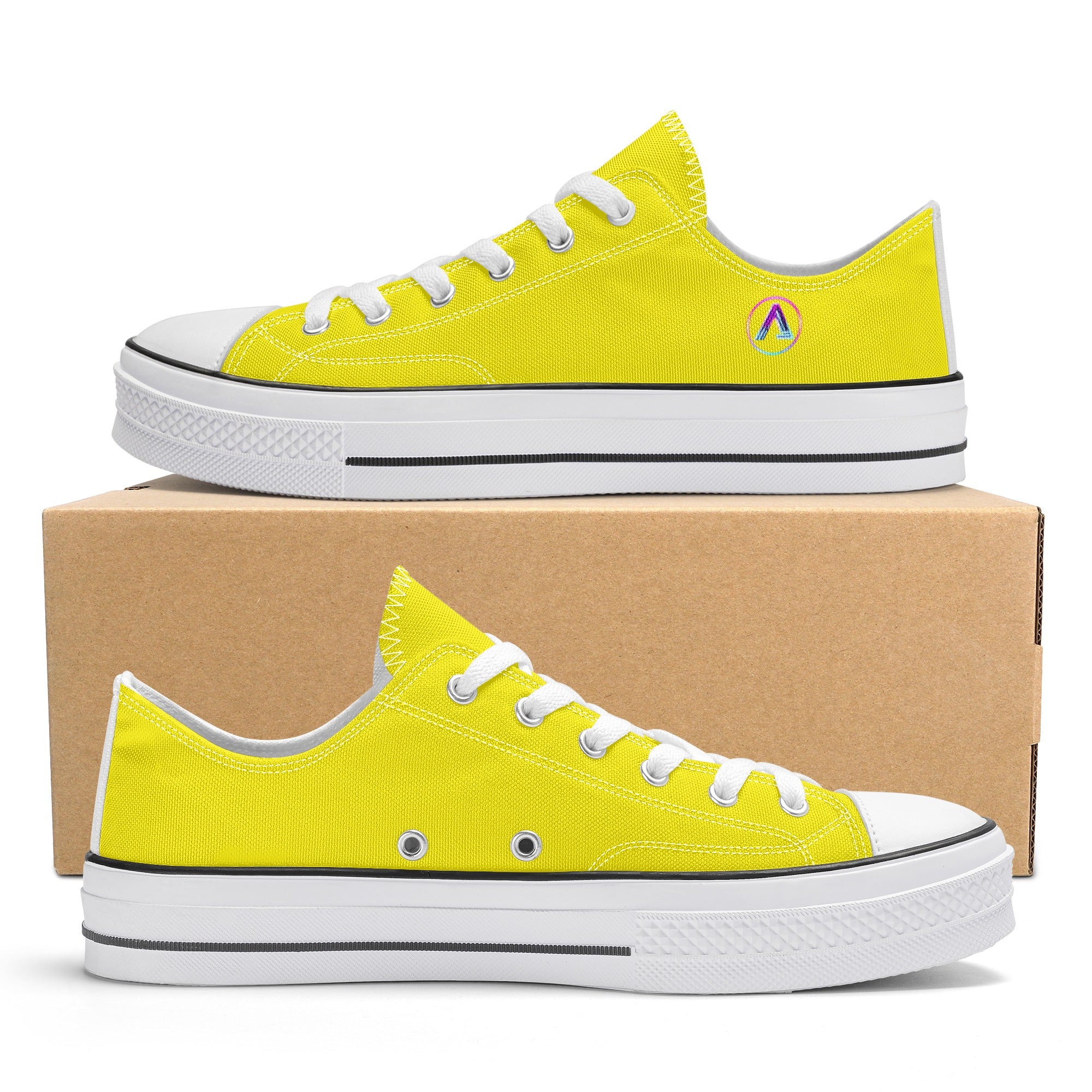 Womens Yellow Classic Low Top
