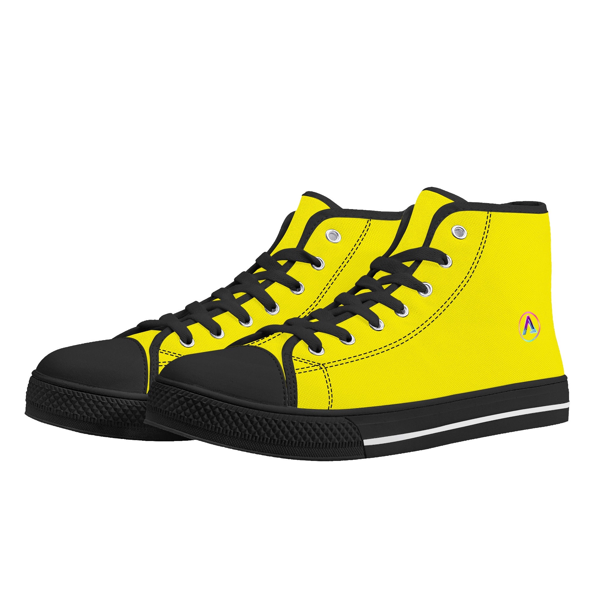 Mens Yellow Classic High Top