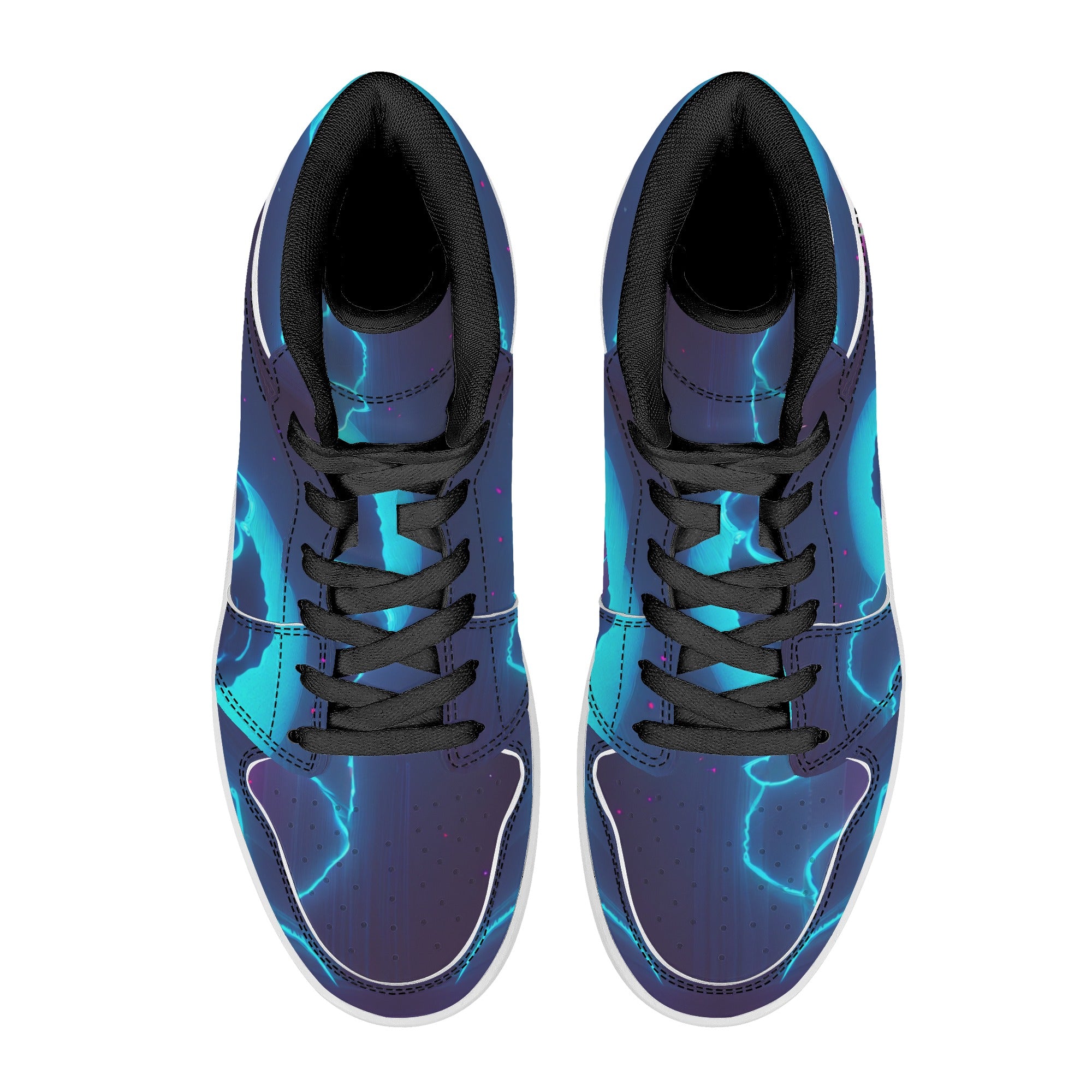 Men's Lightning Blue Hi-Top Sneakers